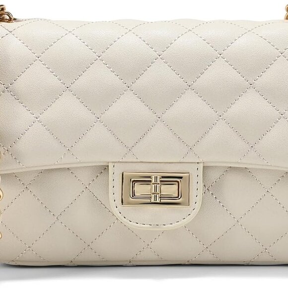 Quilted Crossbody Bags for Women, Small Soft Shoulder Handbags, Ladies Mini Vega